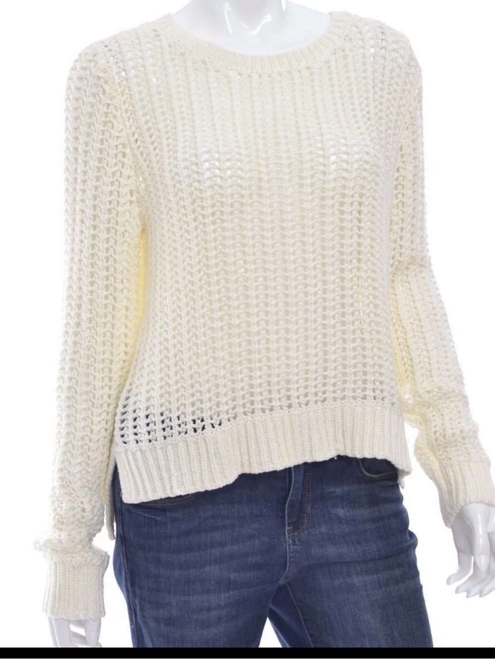 Michael Kors brown Open-Knit Crewneck Sweater - Women no tags.